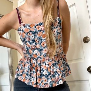 Current Elliott Floral Tank Top
